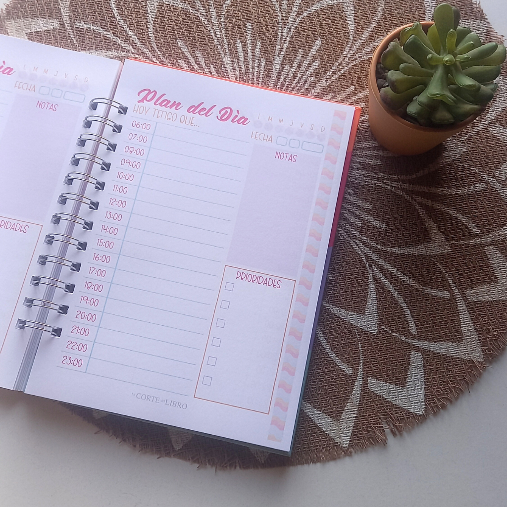 PLANNER DIARIO ONDAS
