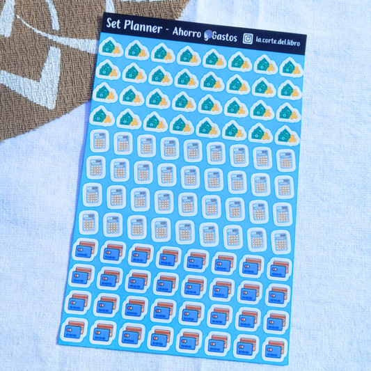 STICKERS PLANNER AHORRO Y GASTOS