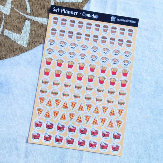 STICKERS PLANNER COMIDA
