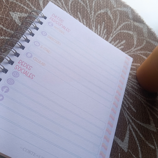 PLANNER DIARIO ONDAS
