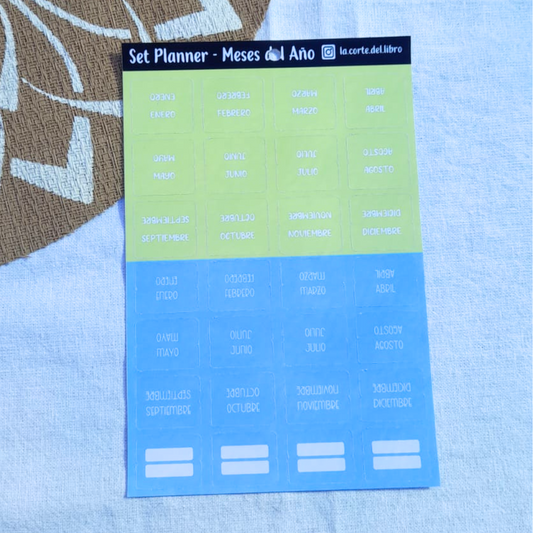 STICKERS MARCADOR DE MESES