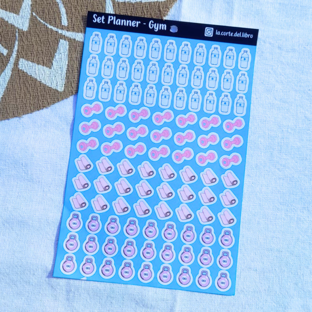 STICKERS PLANNER GYM