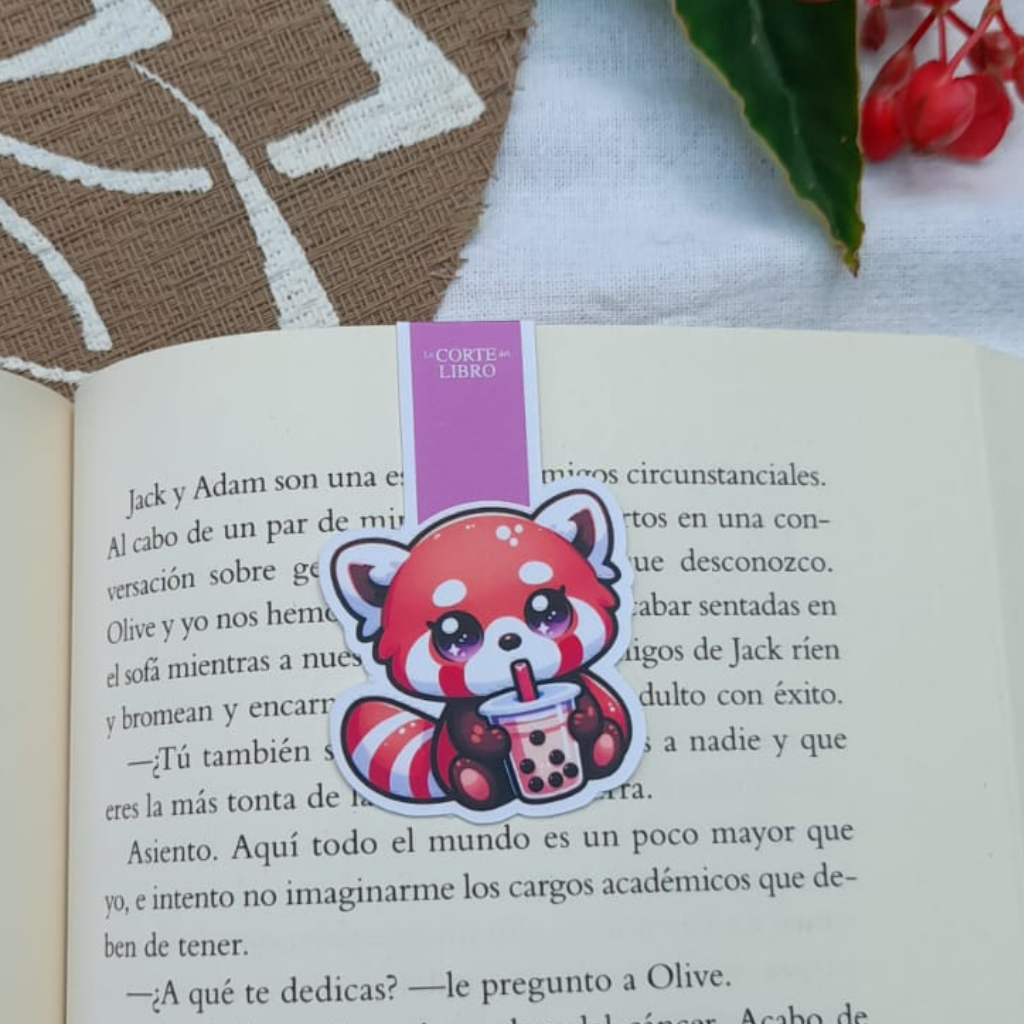 MARCAPÁGINAS PANDA ROJO