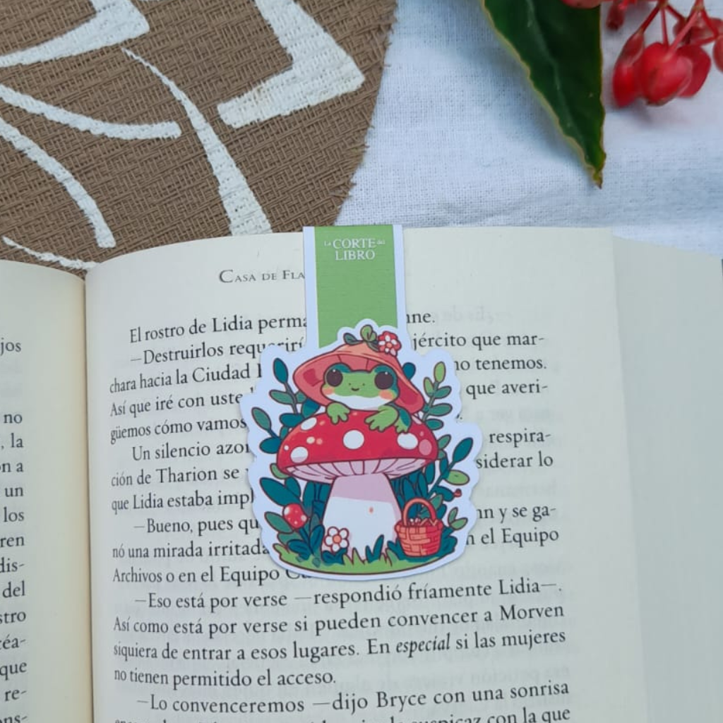 MARCAPÁGINAS RANITA HONGO