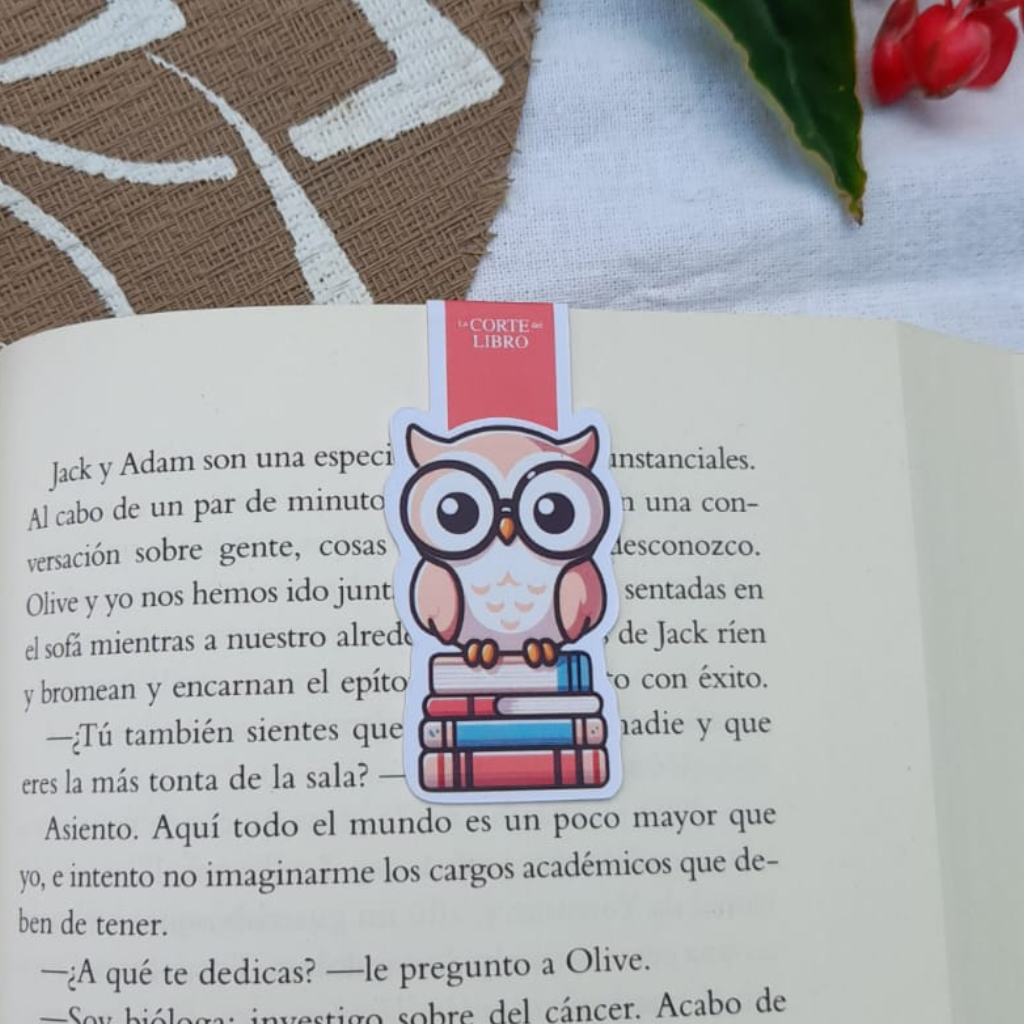 MARCAPÁGINAS BUHO LECTOR