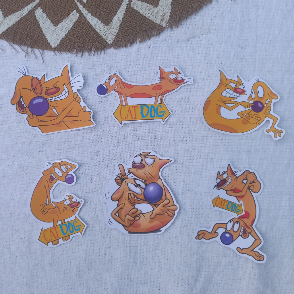 SET STICKERS CAT DOG