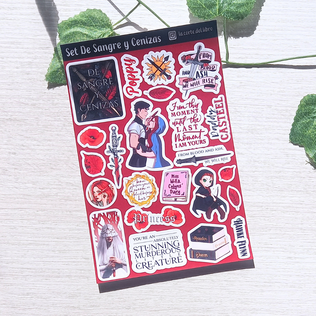 STICKER DE SANGRE Y CENIZAS