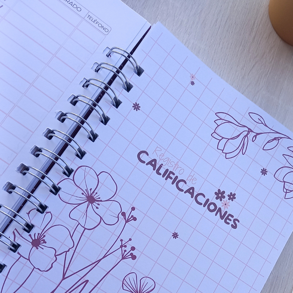 PLANNER DOCENTE FLORAL
