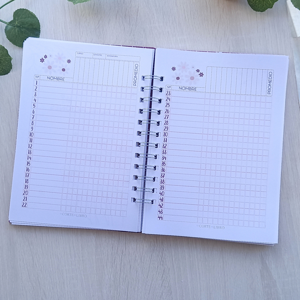 PLANNER DOCENTE FLORAL