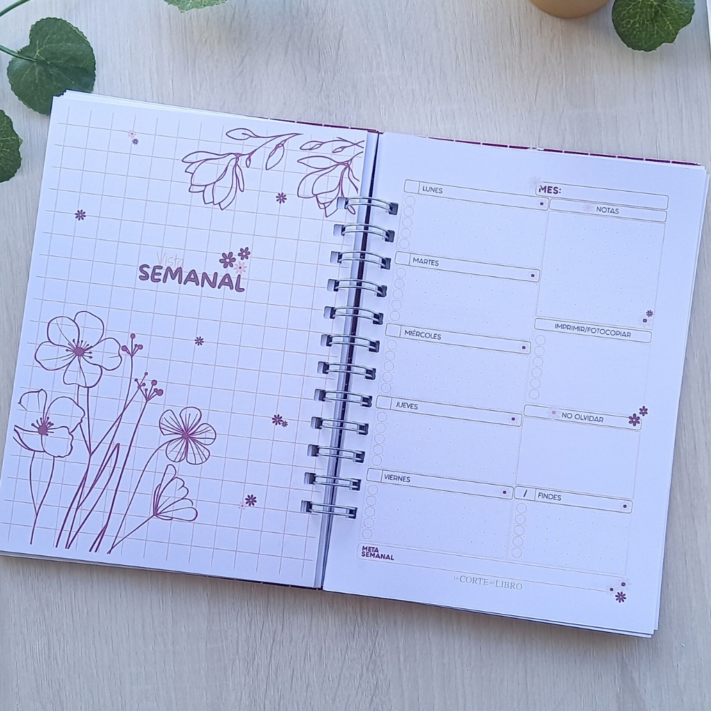 PLANNER DOCENTE FLORAL