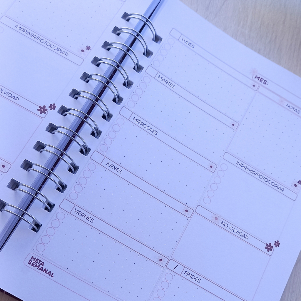 PLANNER DOCENTE FLORAL