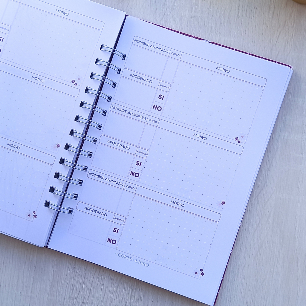 PLANNER DOCENTE FLORAL