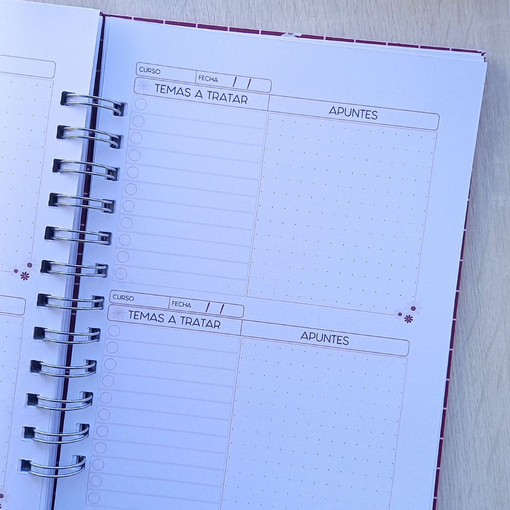 PLANNER DOCENTE FLORAL
