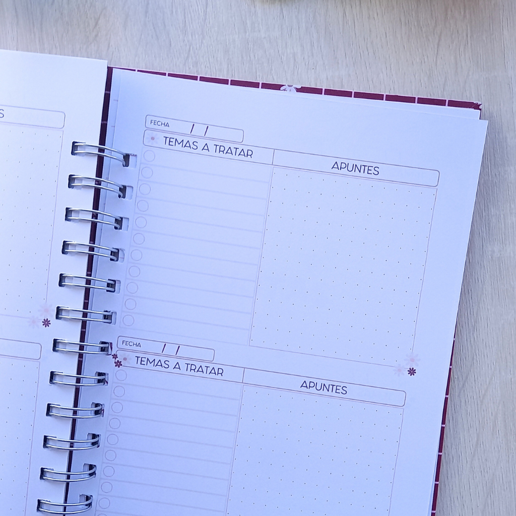 PLANNER DOCENTE FLORAL