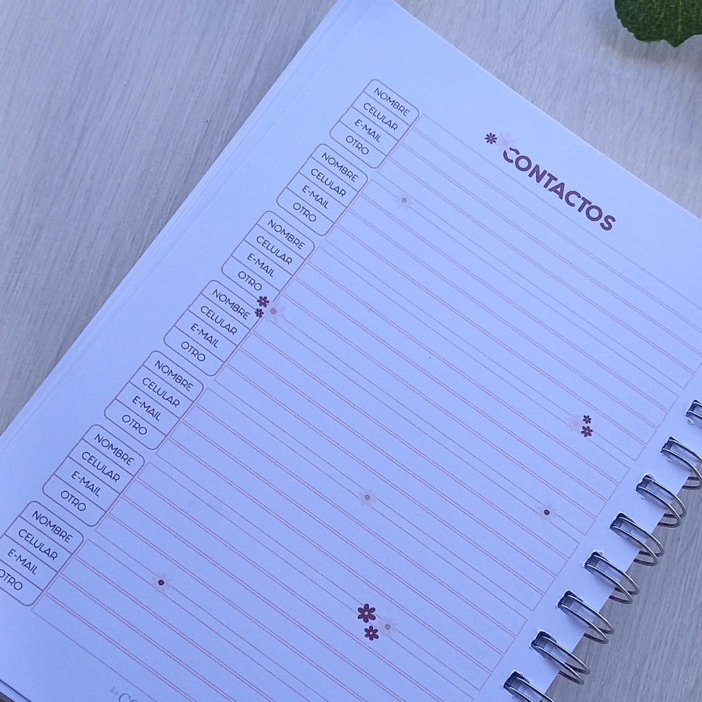 PLANNER DOCENTE FLORAL