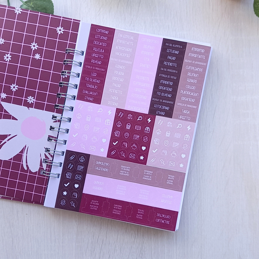 PLANNER DOCENTE FLORAL