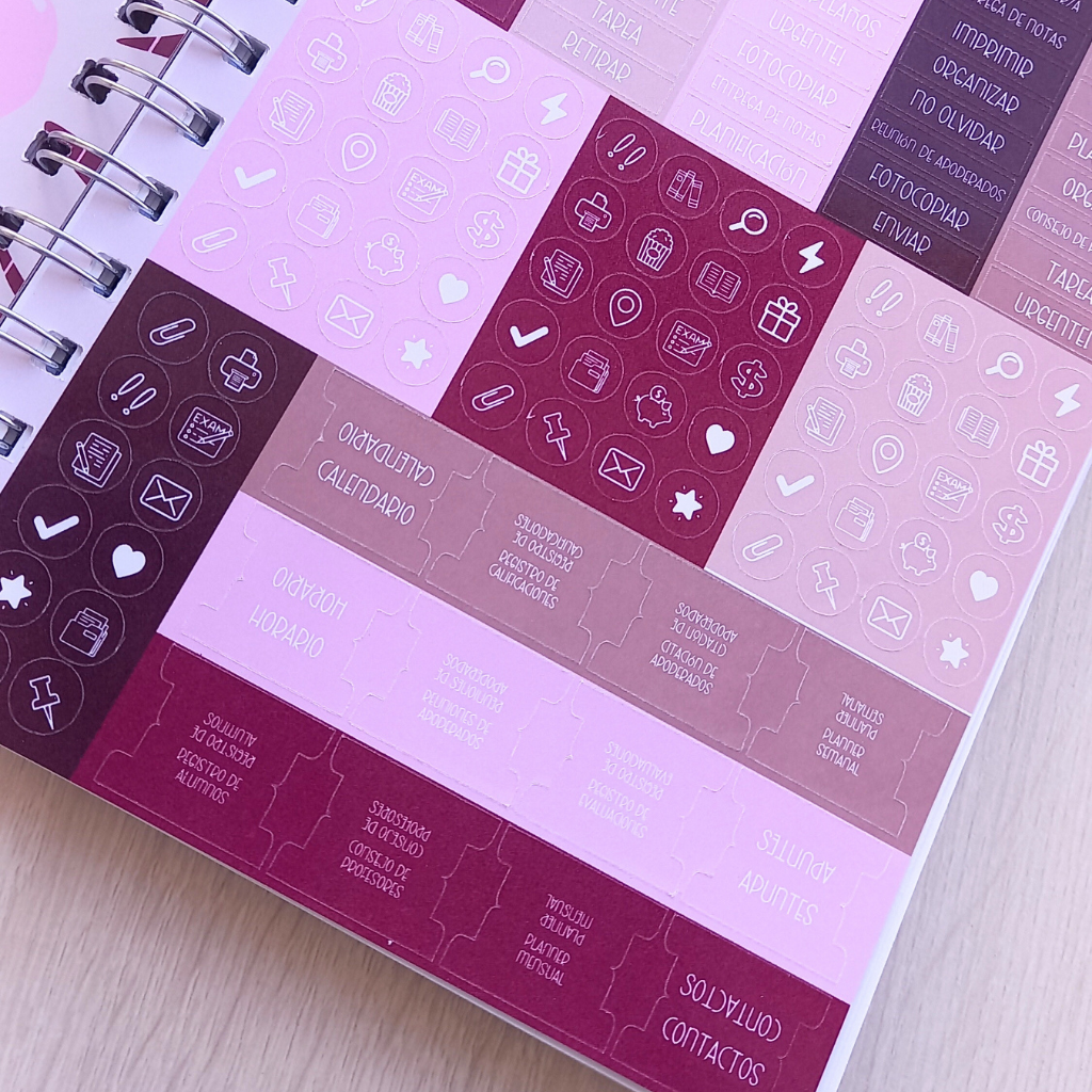 PLANNER DOCENTE FLORAL