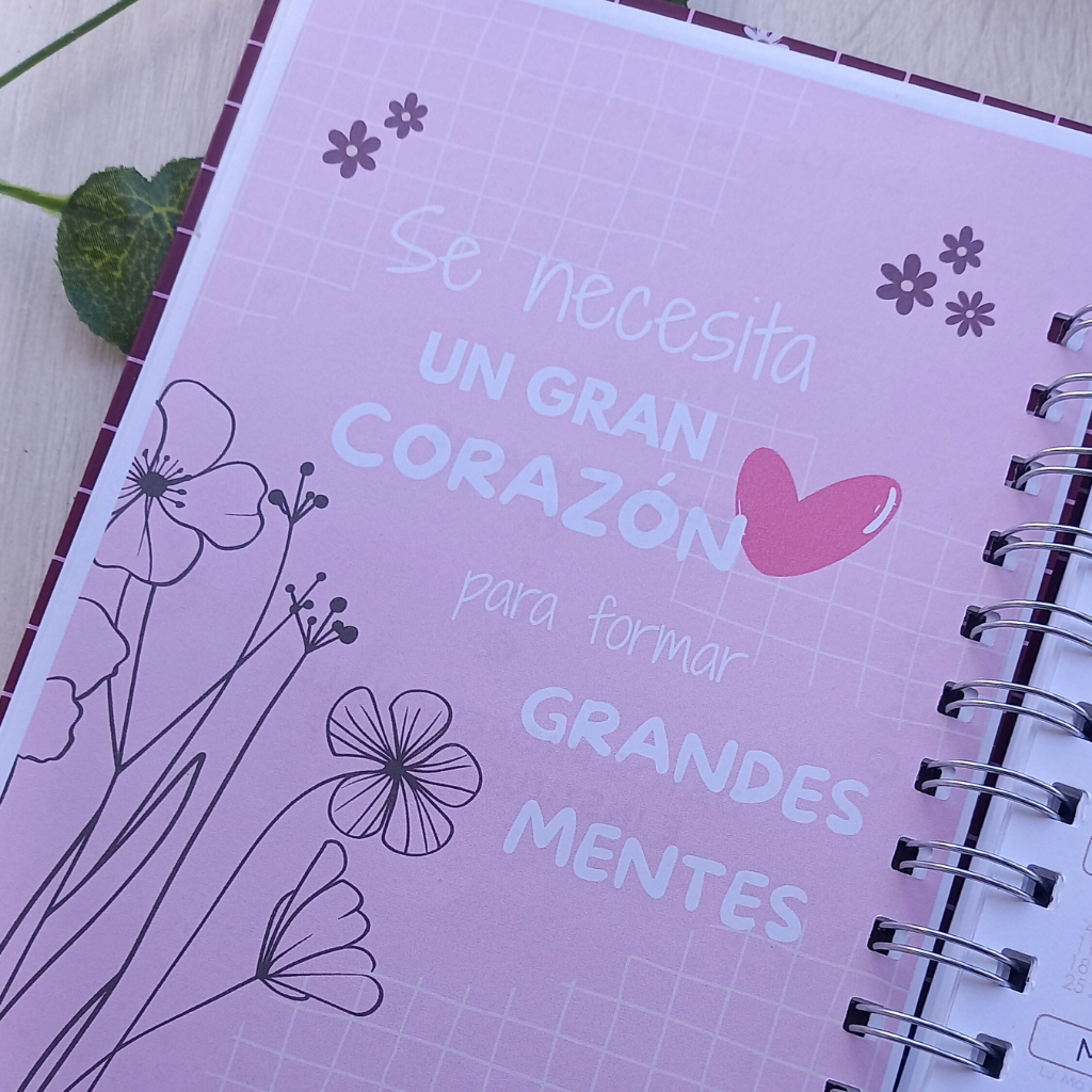 PLANNER DOCENTE FLORAL