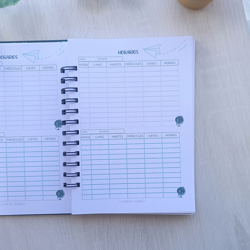 PLANNER DOCENTE VERDE PIZARRA