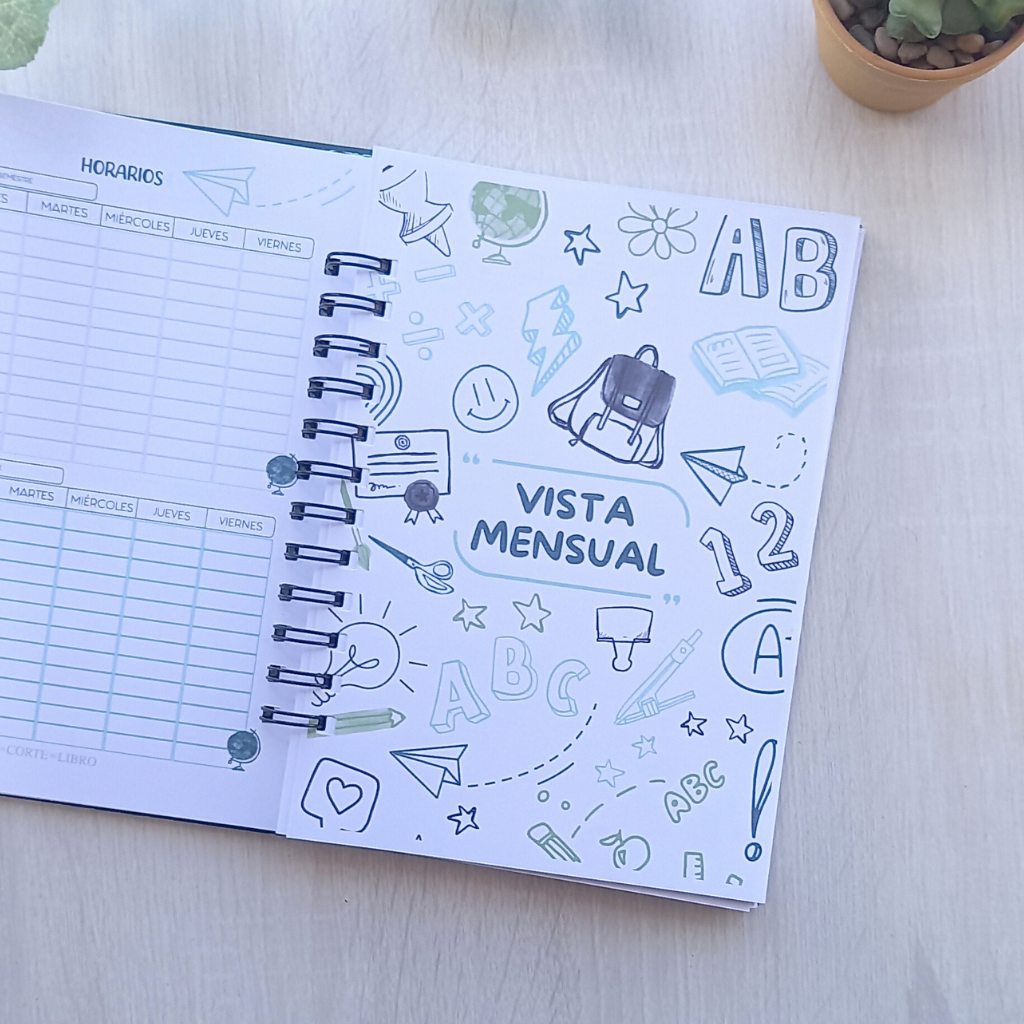 PLANNER DOCENTE VERDE PIZARRA