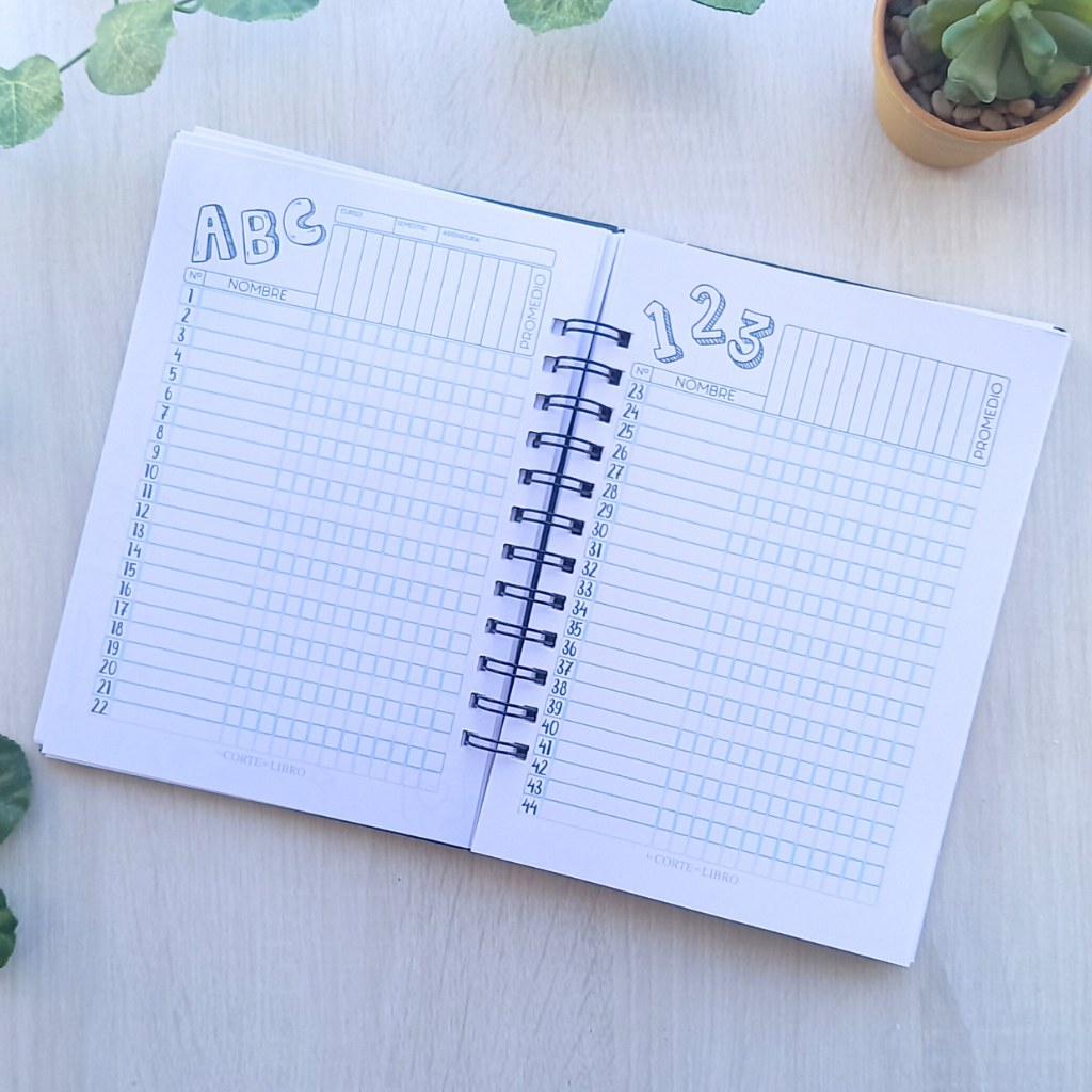 PLANNER DOCENTE VERDE PIZARRA