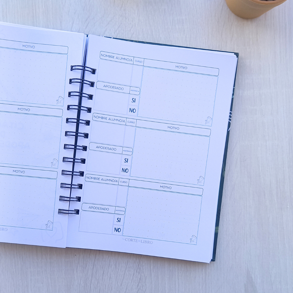 PLANNER DOCENTE VERDE PIZARRA