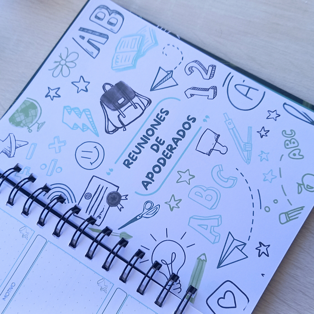 PLANNER DOCENTE VERDE PIZARRA