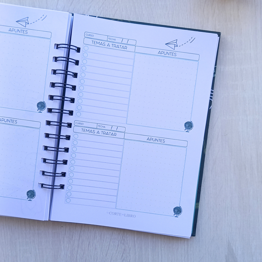 PLANNER DOCENTE VERDE PIZARRA
