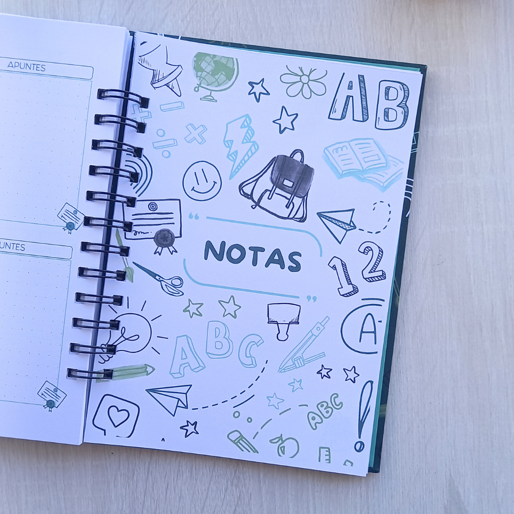PLANNER DOCENTE VERDE PIZARRA