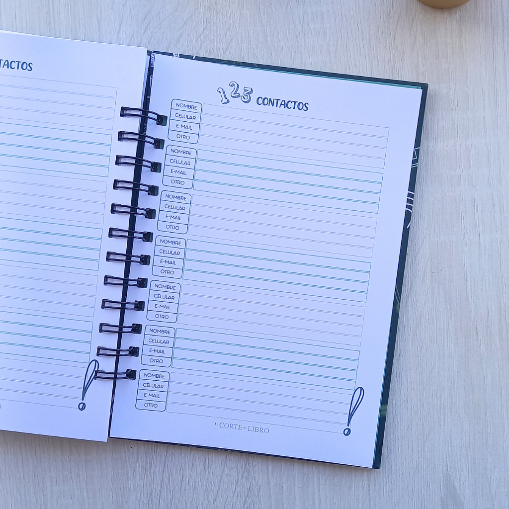 PLANNER DOCENTE VERDE PIZARRA