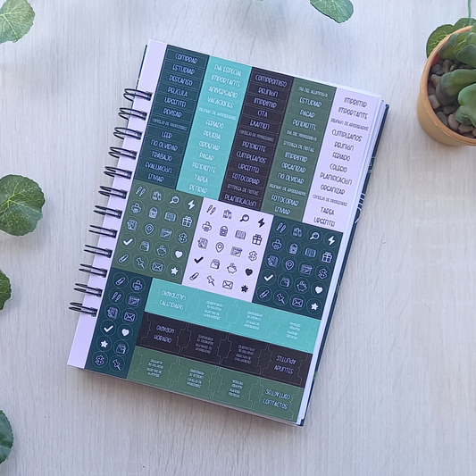 PLANNER DOCENTE VERDE PIZARRA