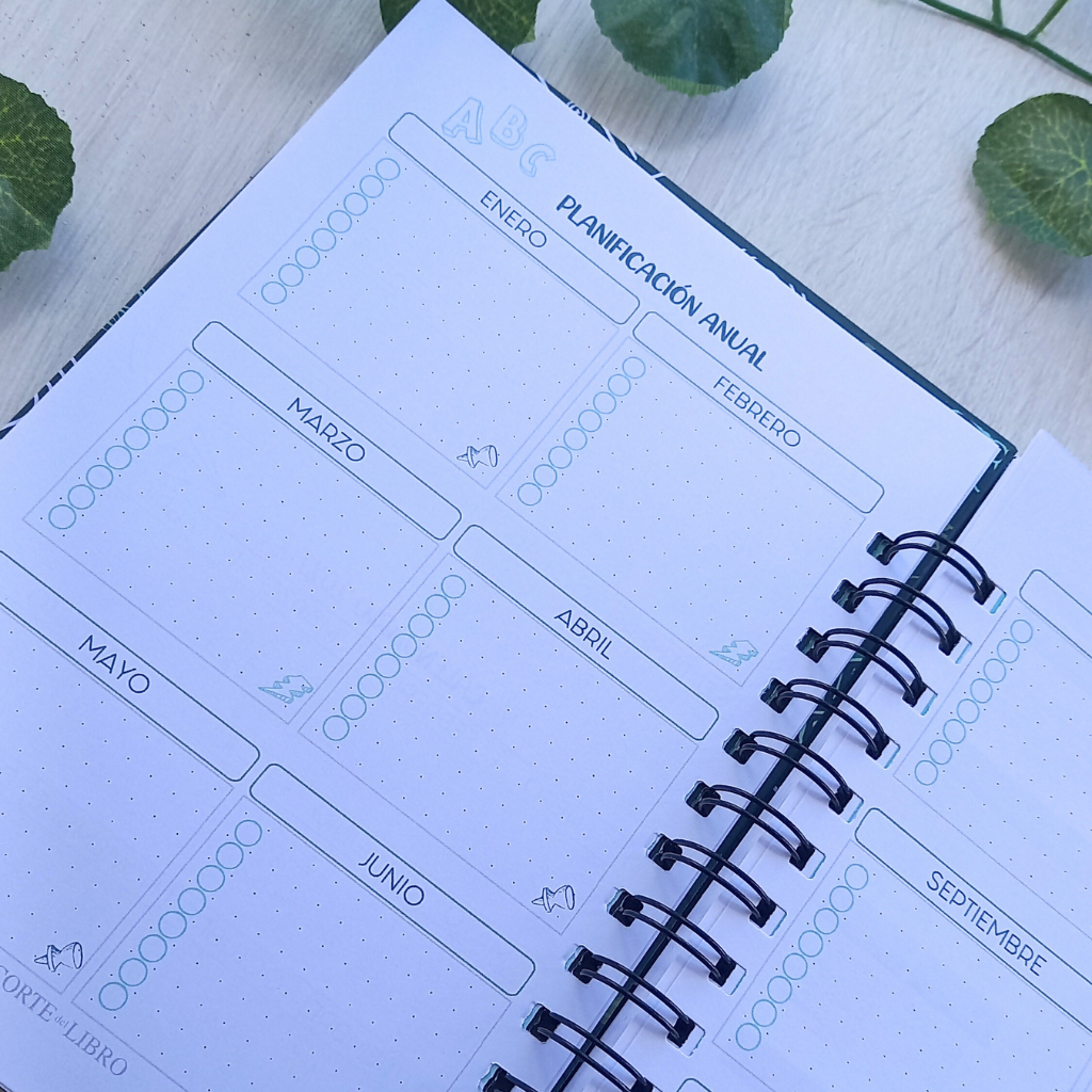 PLANNER DOCENTE VERDE PIZARRA