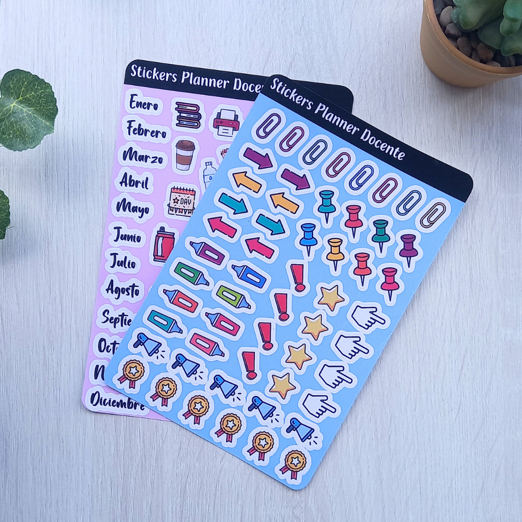 PACK STICKER PLANNER DOCENTE