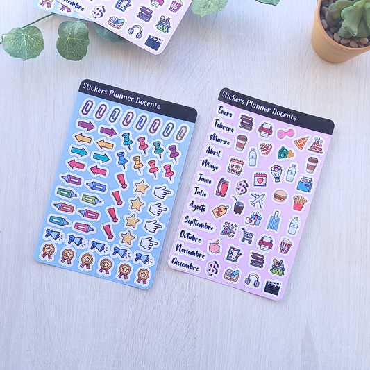 PACK STICKER PLANNER DOCENTE