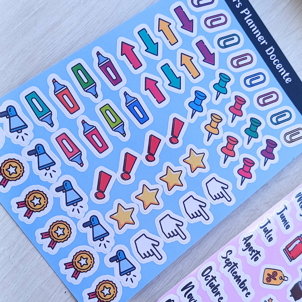 PACK STICKER PLANNER DOCENTE