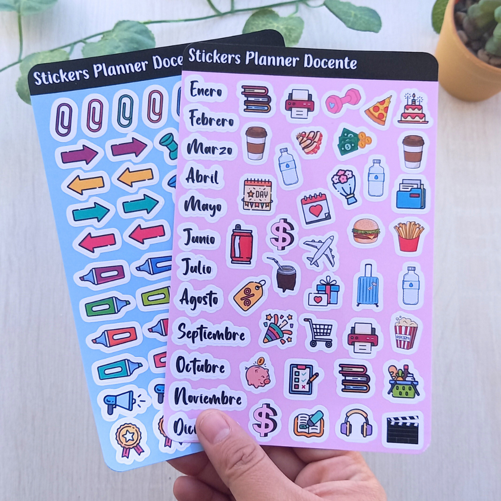 PACK STICKER PLANNER DOCENTE
