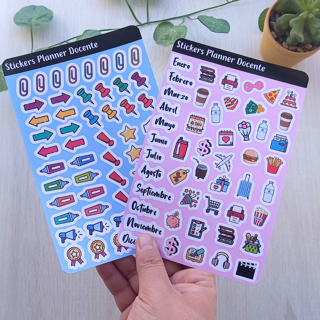 PACK STICKER PLANNER DOCENTE