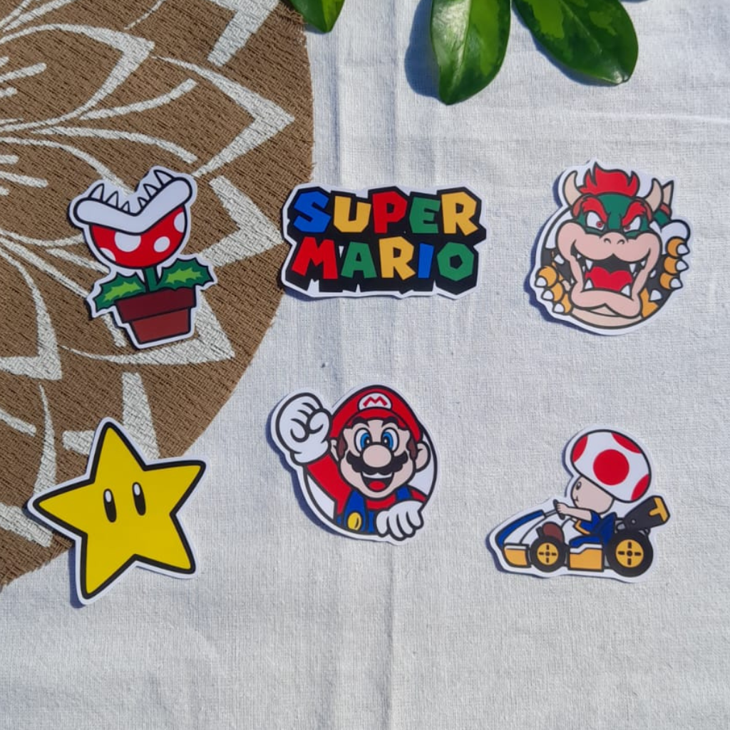 SET STICKERS SUPER MARIO BROS
