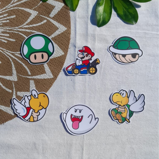 SET STICKERS SUPER MARIO BROS