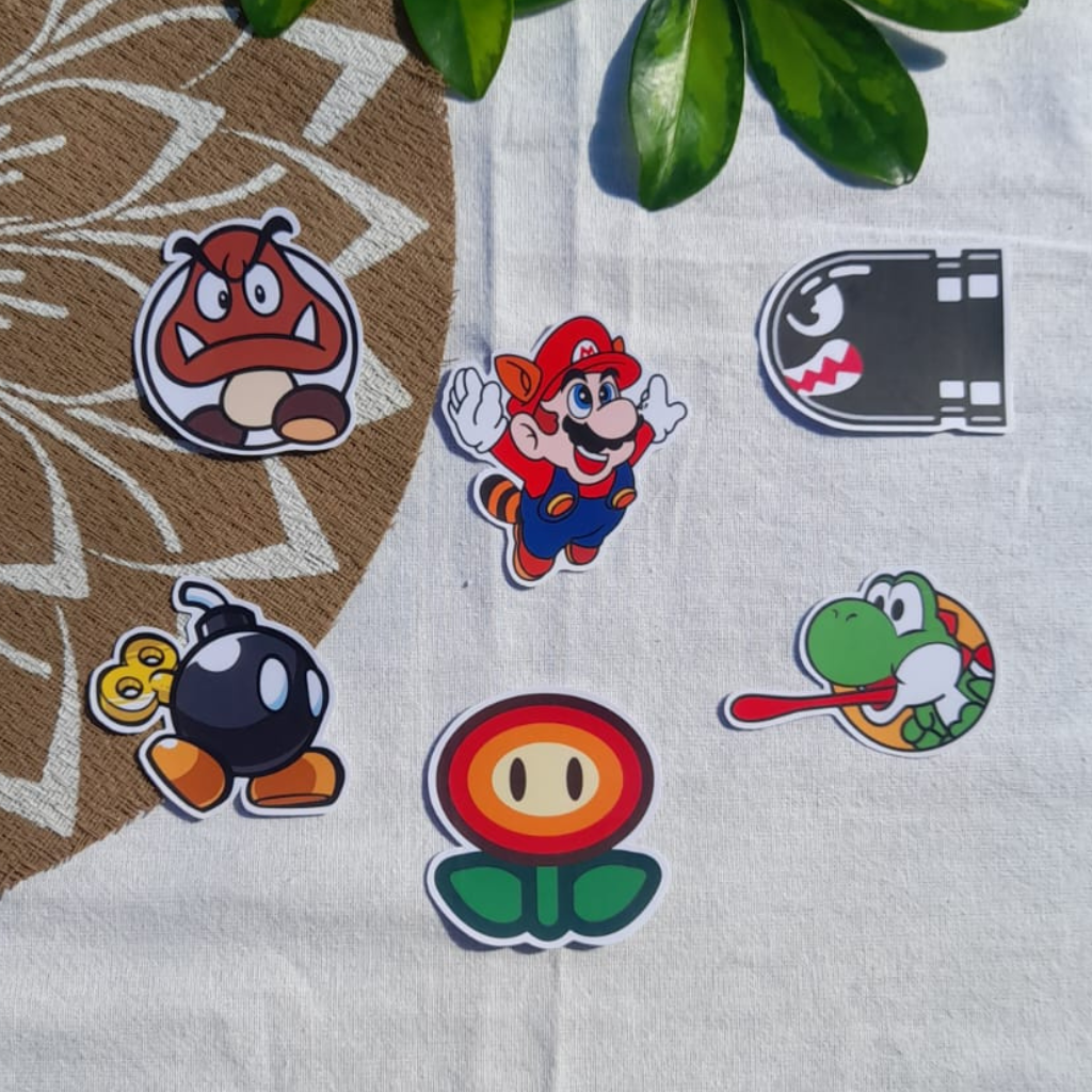 SET STICKERS SUPER MARIO BROS
