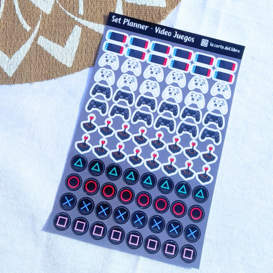 STICKERS PLANNER VIDEO JUEGOS