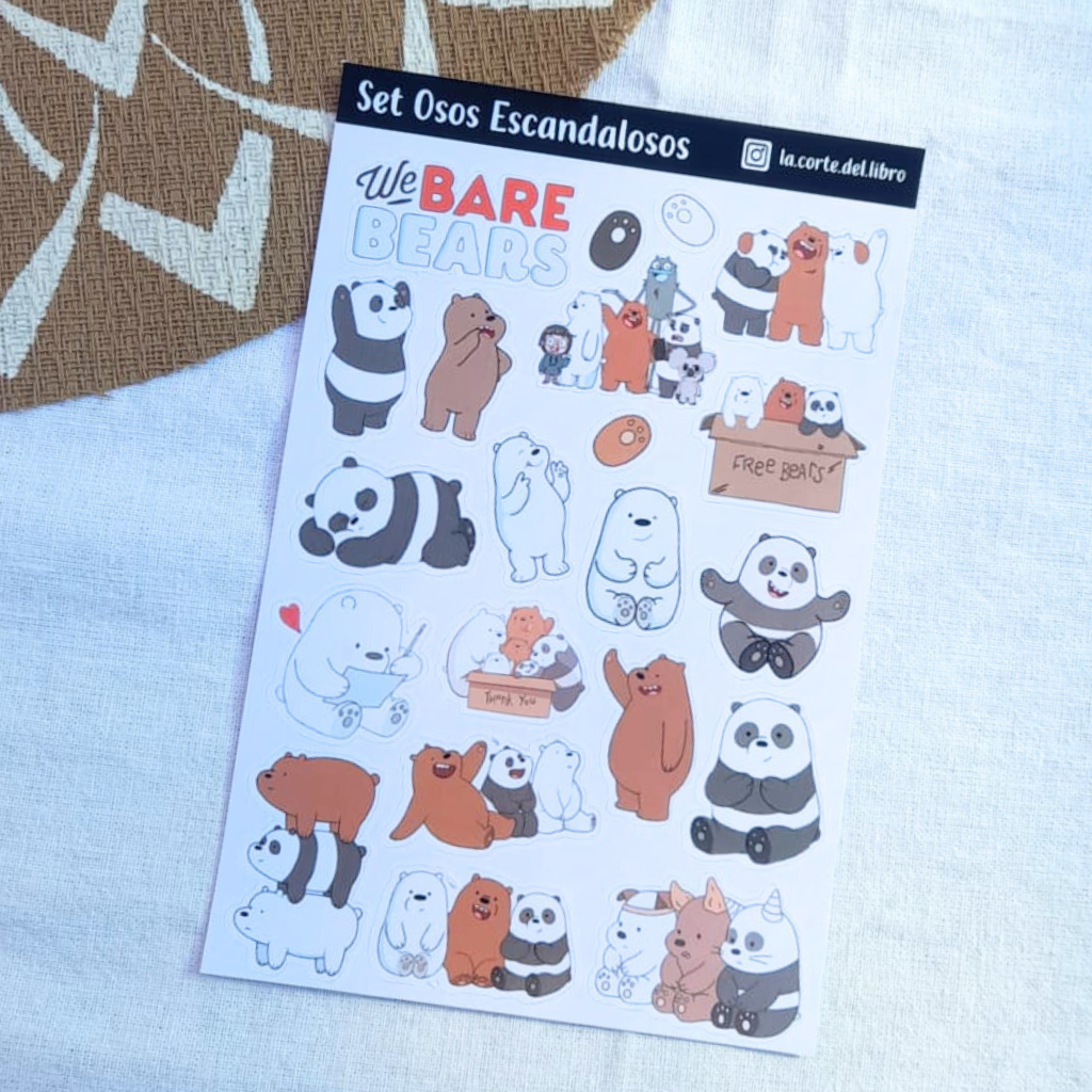 STICKERS OSOS ESCANDALOSOS
