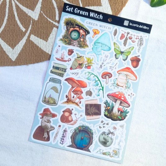 STICKERS GREEN WITCH
