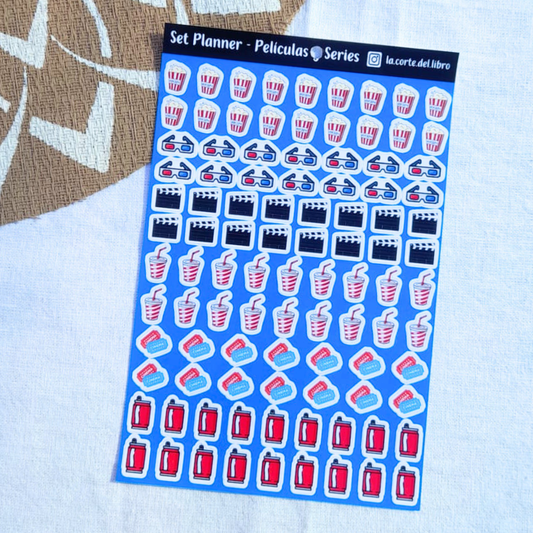 STICKERS PLANNER PELICULAS & SERIES