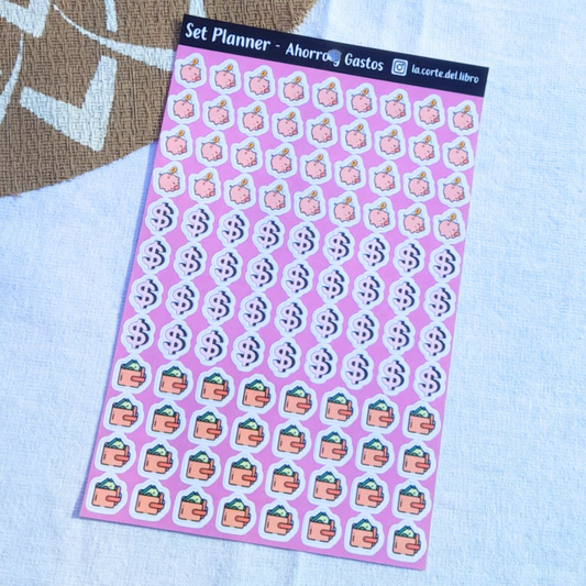 STICKERS PLANNER AHORRO Y GASTOS