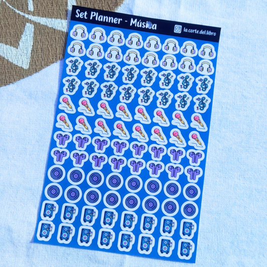STICKERS PLANNER MÚSICA