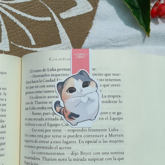 MARCAPÁGINAS GATO CORAZÓN