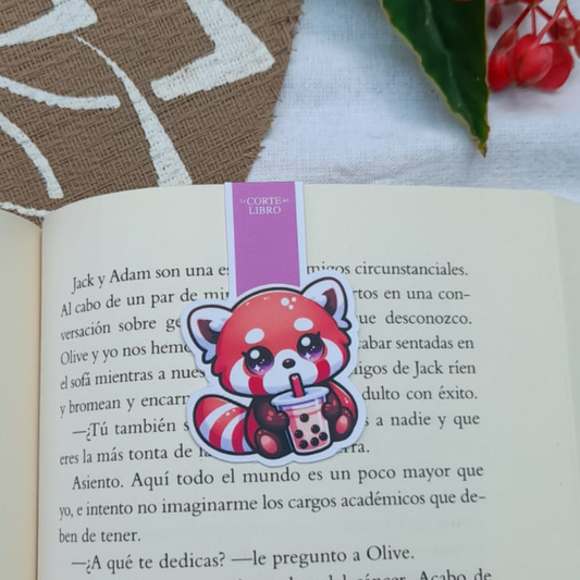 MARCAPÁGINAS PANDA ROJO