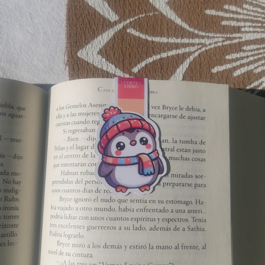 MARCAPÁGINAS PINGÜINO BUFANDA