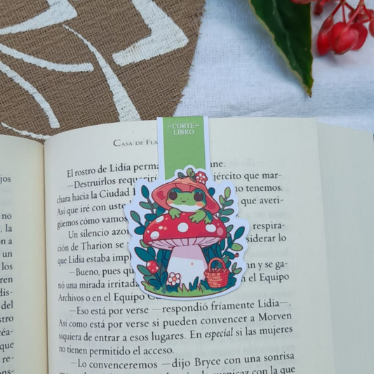 MARCAPÁGINAS RANITA HONGO